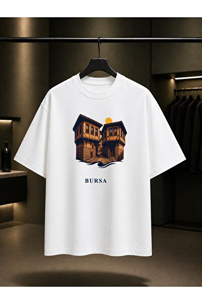 fame-stoned Bursa Cumalıkızık Printed Unisex 100% Cotton T-Shirt