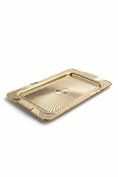 ALBETTO Metal Tepsi Gold Dekoratif Tepsi 38,5cm