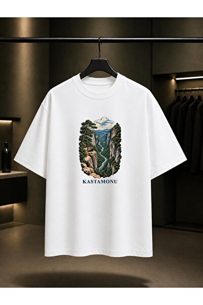 fame-stoned Kastamonu Valla Canyon Printed Unisex 100% Cotton T-Shirt