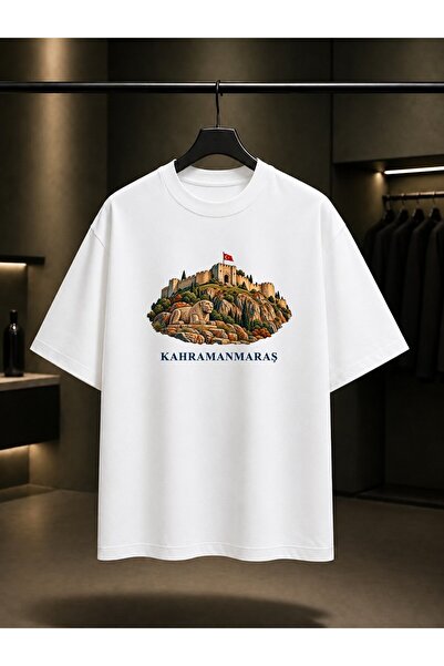 fame-stoned Kahramanmaraş Maraş Castle Printed Unisex 100% Cotton T-Shirt