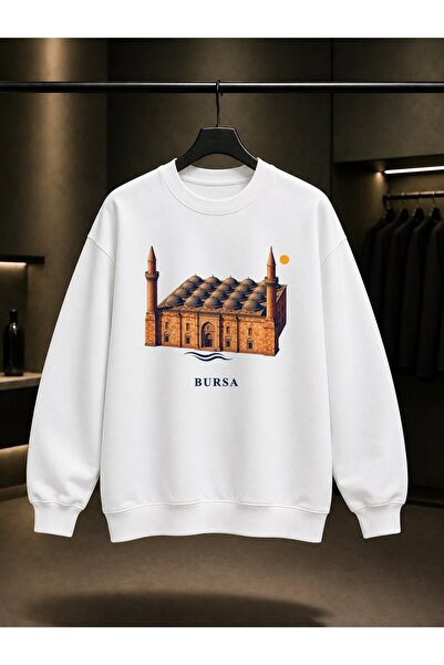 fame-stoned Bursa Ulu Cami Printed Unisex 100% Cotton Sweatshirt