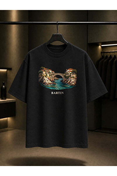 fame-stoned Bartin Amasra Kemere Printed Unisex 100% Cotton T-Shirt