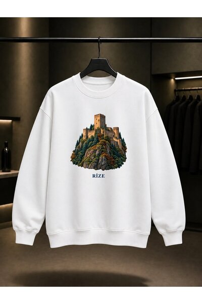 fame-stoned Rize Zil Kale Printed Unisex 100% Cotton Sweatshirt