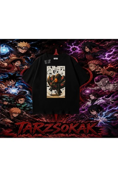 Tarzsokak Obito Uchiha Naruto Anime Character Oversize Unisex T-Shirt White