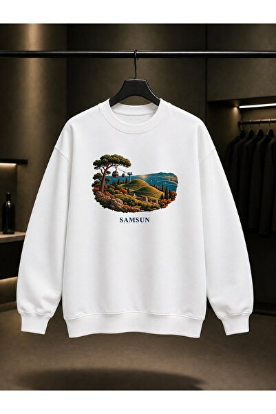 fame-stoned Samsun Amisos Tepesi Printed Unisex 100% Cotton Sweatshirt