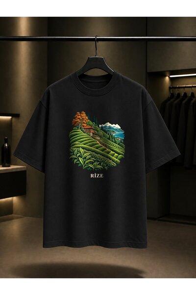 fame-stoned Rize Tea Gardens Printed Unisex 100% Cotton T-Shirt