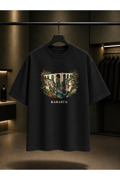 fame-stoned Karabük İncekaya Printed Unisex 100% Cotton T-Shirt