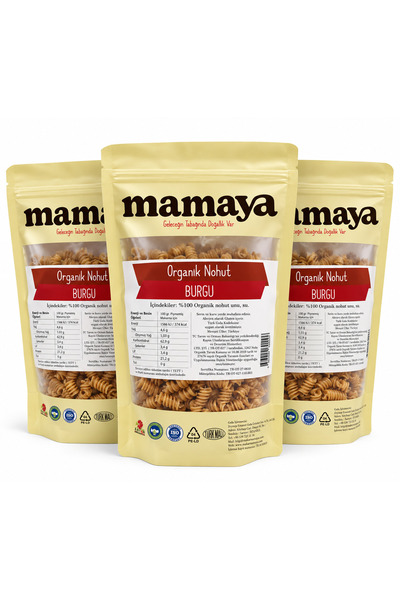 Organik Nohut Burgu Makarna 3x300g