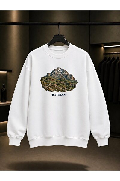 fame-stoned Batman Mereto Mountain Landscape Printed Unisex 100% Cotton Sweat...
