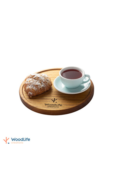 WOODLIFE صينية خشبية مستديرة 30 سم