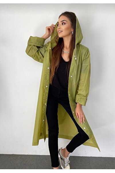 Butik Modern ve Şeffaf Tasarım: Su Geçirmez Çıtçıtlı Unisex Yağmurluk - Hafif...