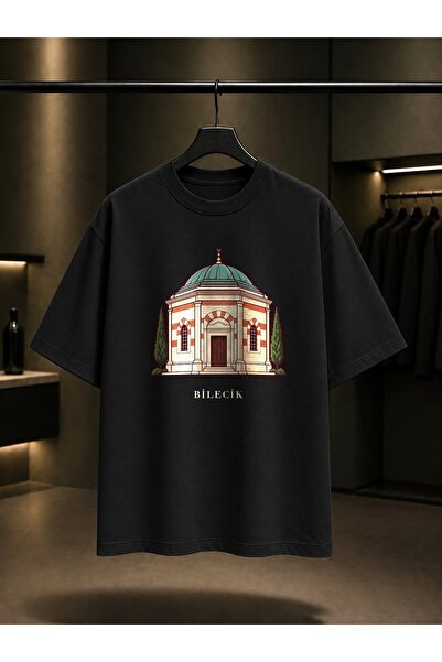 fame-stoned Bilecik Ertuğrul Gazi Tomb Printed Unisex 100% Cotton T-Shirt