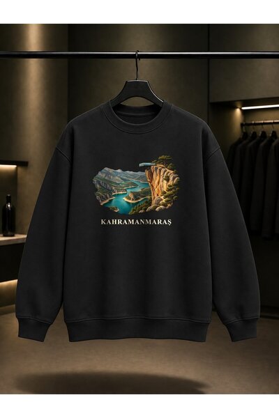 fame-stoned Kahramanmaraş Ali Kayası Printed Unisex 100% Cotton Sweatshirt