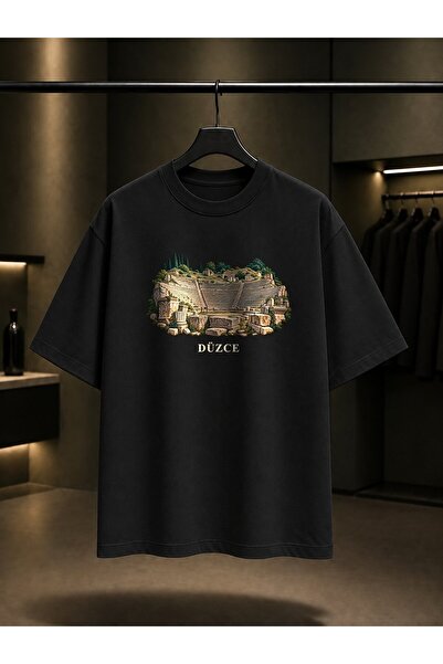 fame-stoned Düzce Konuralp Theater Printed Unisex 100% Cotton T-Shirt