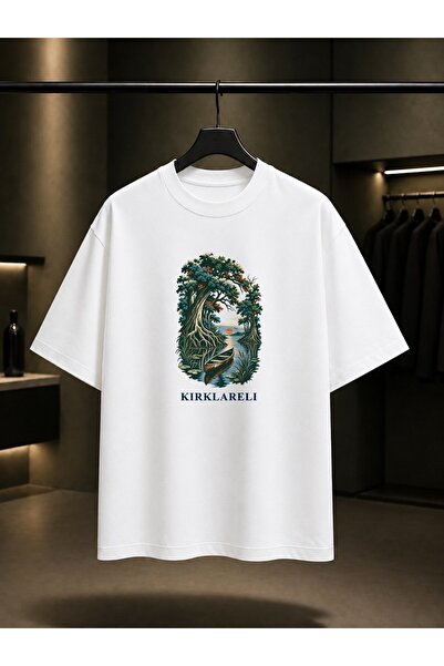 fame-stoned Kırklareli İğneada Longoz Printed Unisex 100% Cotton T-Shirt