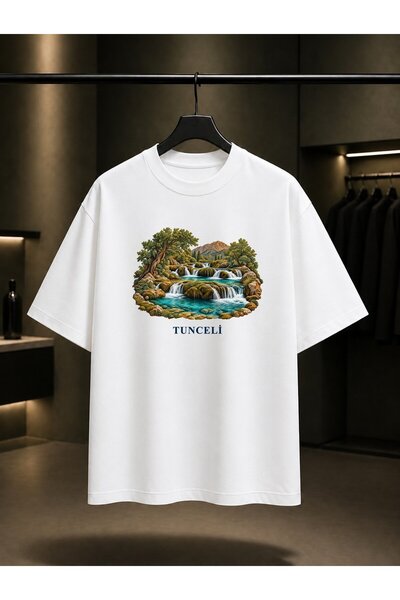 fame-stoned Tunceli Munzur Eyes Printed Unisex 100% Cotton T-Shirt