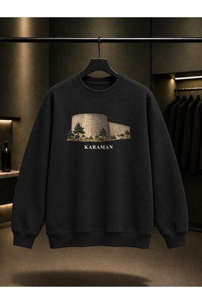 fame-stoned Karaman Castle Printed Unisex 100% Cotton Sweatshirt
