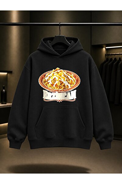 fame-stoned Erzincan Babikko Printed Unisex 100% Cotton Hooded Sweatshirt
