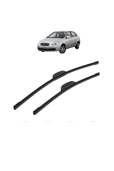 Bosch Σετ 2 υαλοκαθαριστήρων HYUNDAI ACCENT III Saloon (MC) 2005-2010, για πα...