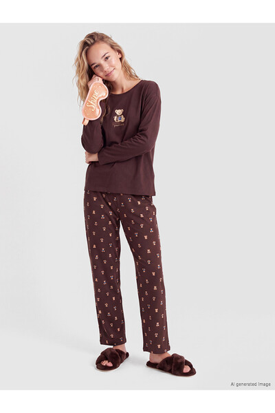 LC Waikiki Alita City with a Difference from Lcw Dream Brown Combed Cotton Pr...