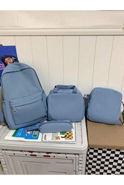 Take Two By Styli 4-Piece Solid Backpack Set