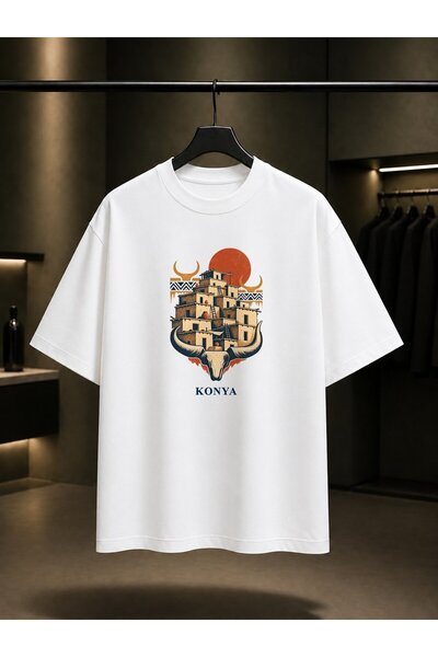 fame-stoned Konya Catalhoyuk Printed Unisex 100% Cotton T-Shirt