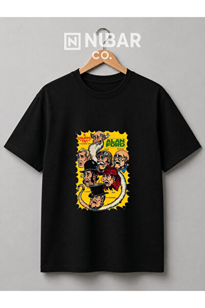 NUBAR CO. Tricou Alan Ford Vintage Comic unisex din bumbac premium cu design ...
