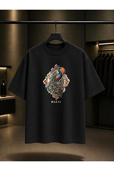 fame-stoned Hatay Antakya Mosaic Printed Unisex 100% Cotton T-Shirt