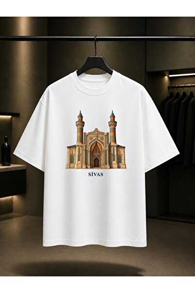 fame-stoned Sivas Gök Medrese Printed Unisex 100% Cotton T-Shirt