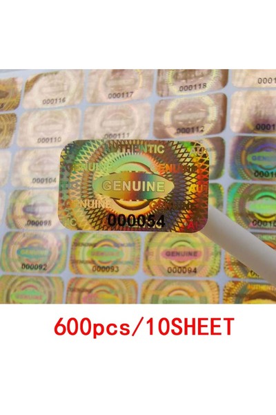 Choice golden Security Seal Tamper Proof Stickers, Holographic Void, Laser La...