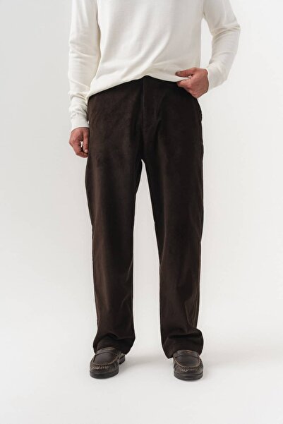 go gang own Linecord Velvet Fabric Slim Fit Men's Trousers