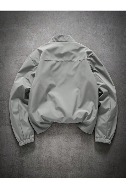 Take Two By Styli Grey Solid Zip-Up Sports Jacket