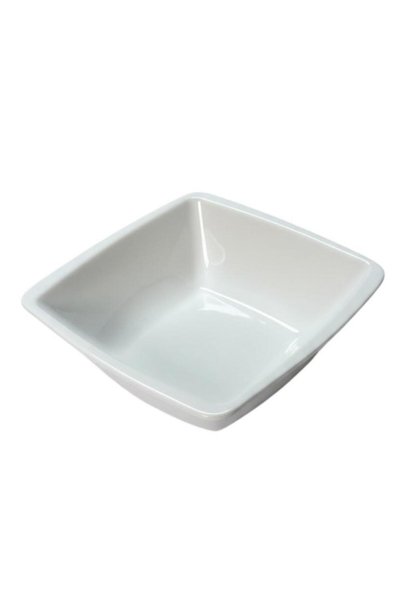 ALBETTO Porcelain Square Bowl 22cm, Salad Bowl, Presentation Bowl 22cm