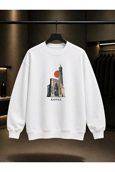fame-stoned Konya Ince Minareli Medrese Printed Unisex 100% Cotton Sweatshirt