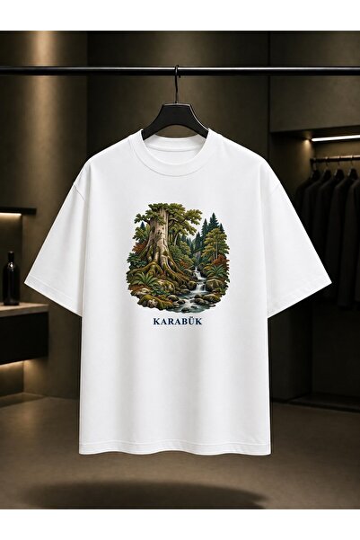 fame-stoned Karabük Yenice Forests Printed Unisex 100% Cotton T-Shirt