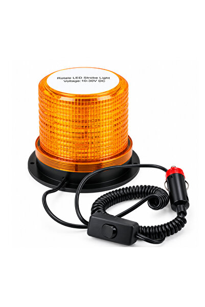 Generic ضوء تحذير دوار LED، 10-30 فولت تيار مستمر، إشارة دوارة كهرمانية اللون...