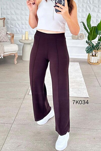 İnce Topuk Çimalı Modal Trousers 7K034