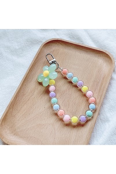 Choice 7 Phone Anti-lost Lanyard Key Short Wrist Pendant Colorful Macaron Rou...
