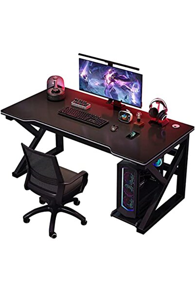 Arabest Ergonomic Gaming Desk,119cm Carbon Fiber PC Table with Headphone Hook...
