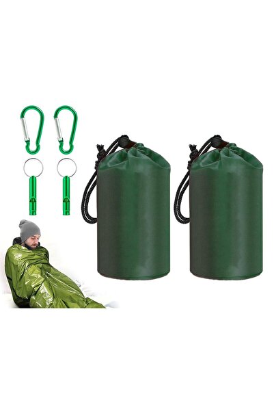 Generic Brand Set de saci de dormit de urgență din 2 piese, Sac de dormit de ...