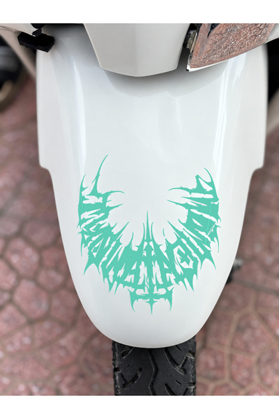 Banxtre Half gothic tribal sticker decal for jupiter front fender (15cmx15cm)