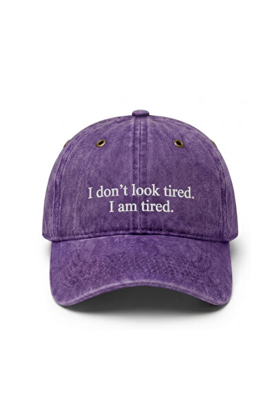 Tresore I Don'T Look Tired, I'M Tired Embroidered Cotton Fabric Washable Hat ...