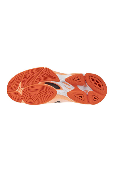 MIZUNO Wave Lightning Pro Unisex Voleybol Ayakkabısı Beyaz / Turuncu