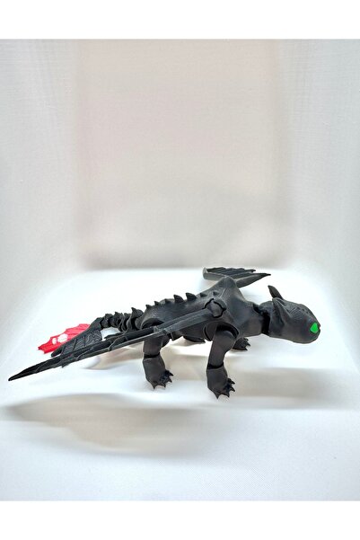 Dest Studio 3D Hareketli Dişsiz (Toothless) Figürü / Oyuncak