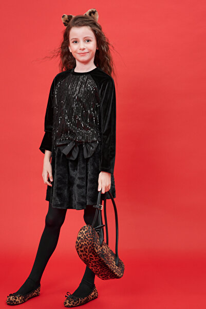 SheShe Fur Skirt Sequin Blouse Set