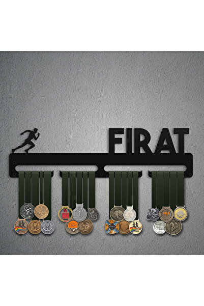 Bafidica Kişiselleştirilebilir Erkek Figürlü Koşu Maraton Madalya Askısı - Si...