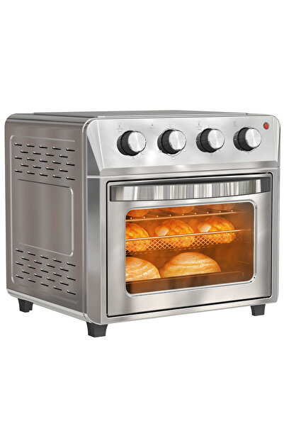 Generic Brand Mini-cuptor cu convecție, friteuză cu aer cald, 6 moduri de înc...