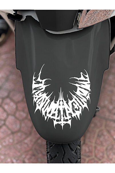 Banxtre Half gothic tribal sticker decal for jupiter front fender (15cmx15cm)