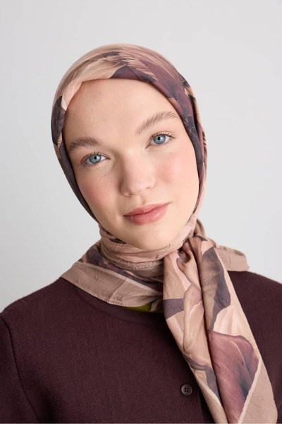 Modakaşmir وشاح من الخيزران بنمط حديقة سيبيا