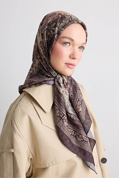 Modakaşmir Majestic Rose Desen Bambu Eşarp